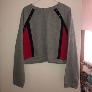 Cozy Heather Grey Cropped Sweater